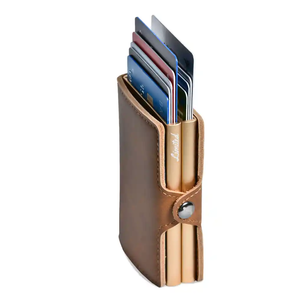 Billetera - Double - Café, Sin Monedero