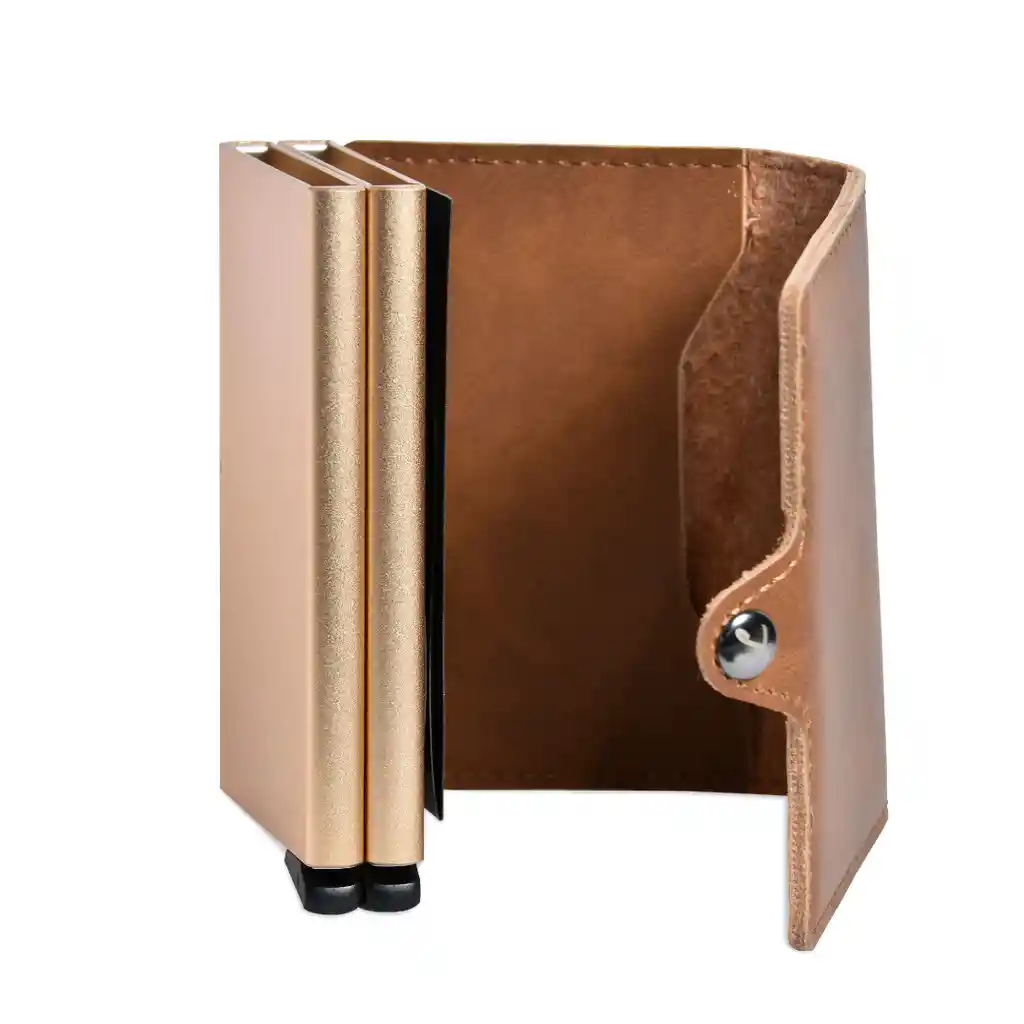 Billetera - Double - Café, Sin Monedero