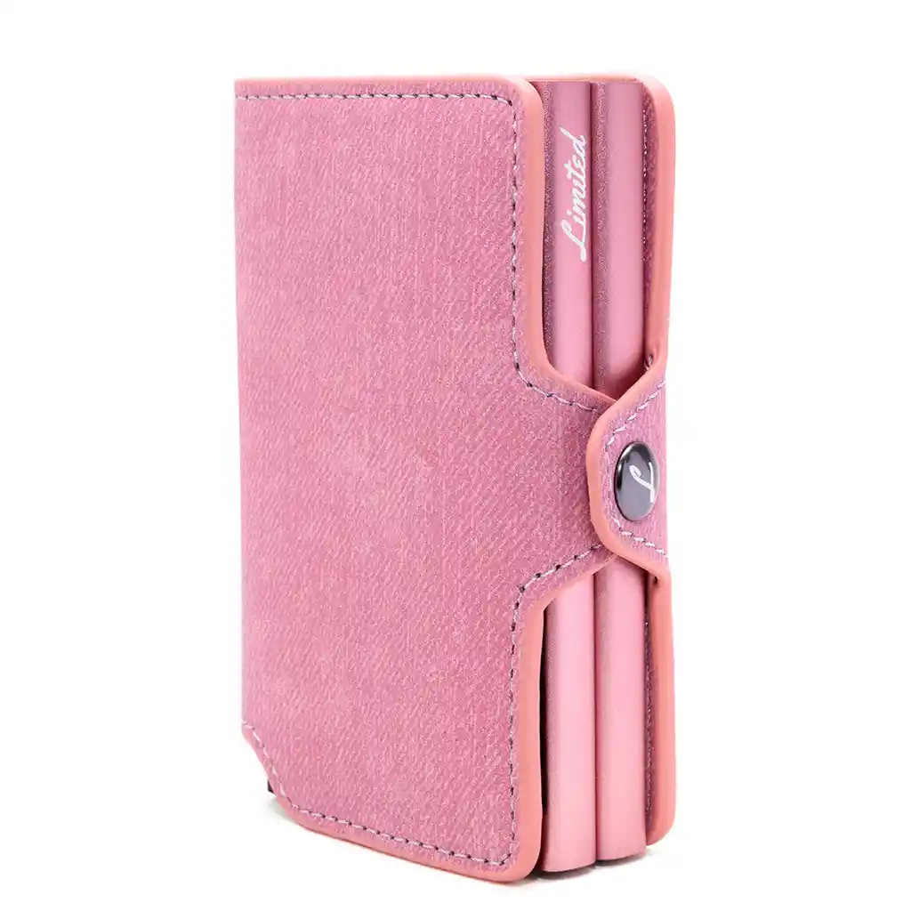 Billetera - Double - Rosado, Sin Monedero