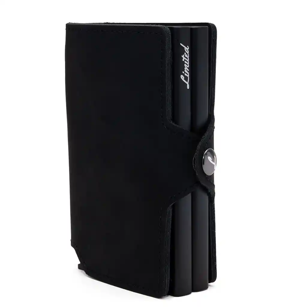 Billetera - Double - Negro, Sin Monedero