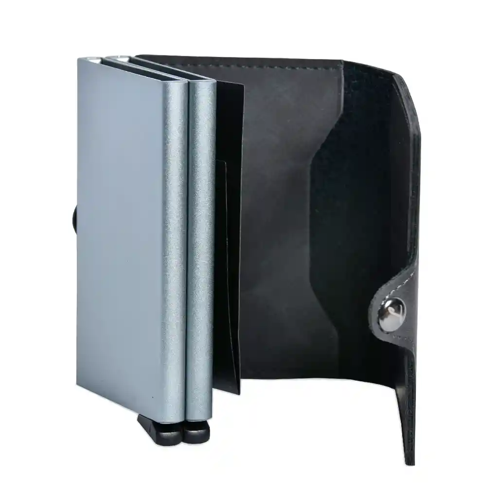 Billetera - Double - Gris, Sin Monedero