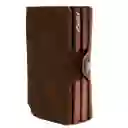 Billetera - Double - Café Oscuro, Sin Monedero