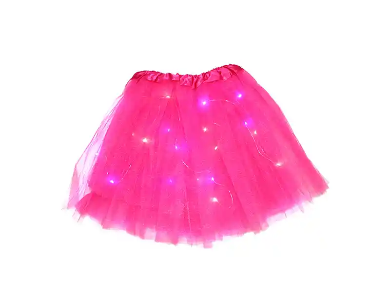 Tutu 30cm Led Fucsia