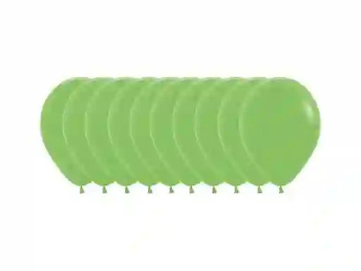 Globo R12 Fashion Solido Verde Lima X 50