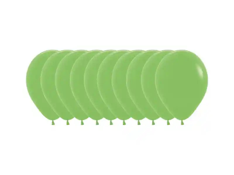 Globo R12 Fashion Solido Verde Lima X 50
