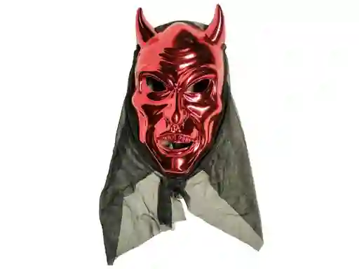 Mascara Diablo Rojo Metalico
