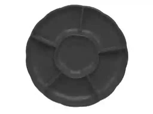 Bandeja Tipo Flor 3 Pcs 30 Cm Negra