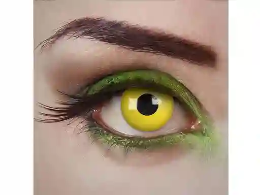 Lentes De Contacto Color De Un Uso Yellow Fear