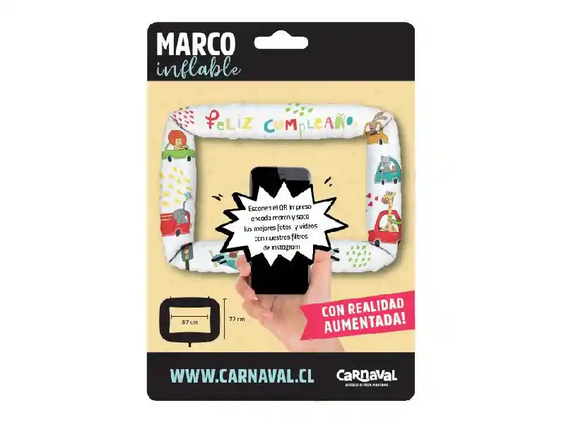 Marco Inflable Autos Blanco