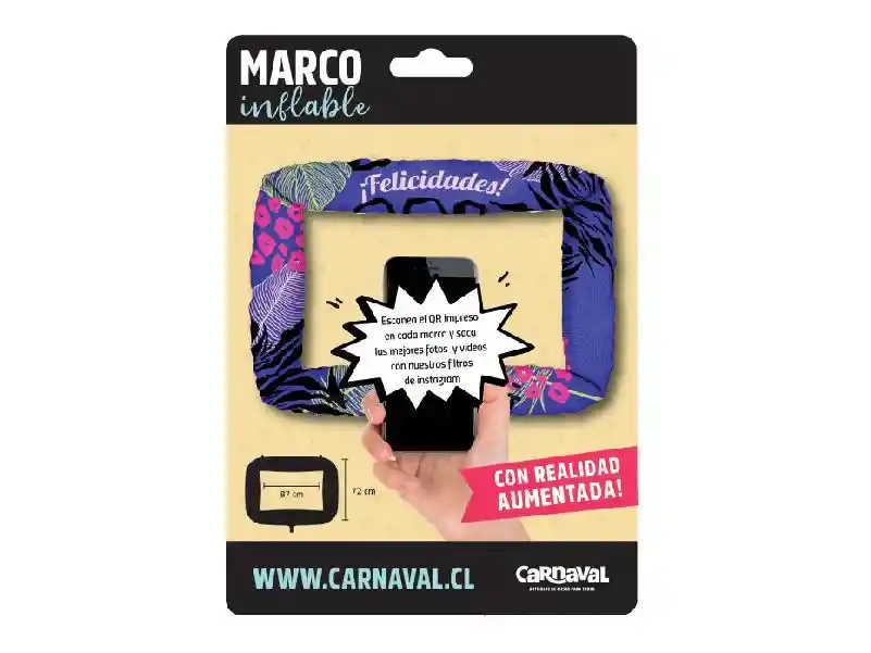 Marco Inflable Animal Print Morado