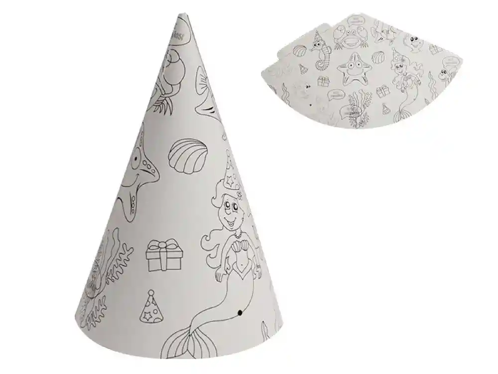 Gorros Coloreables Mar X 12