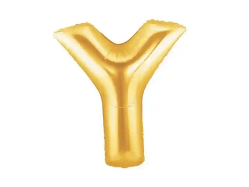 Globo Foil 70 Cm Dorado Letra Y