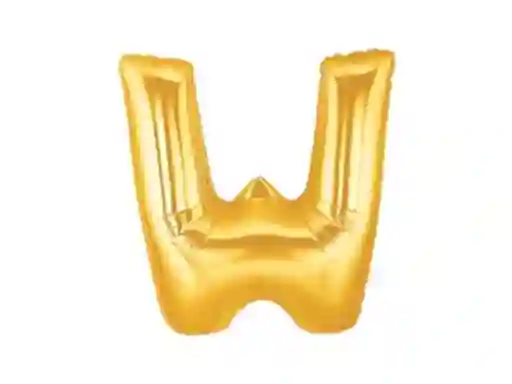 Globo Foil 70 Cm Dorado Letra W