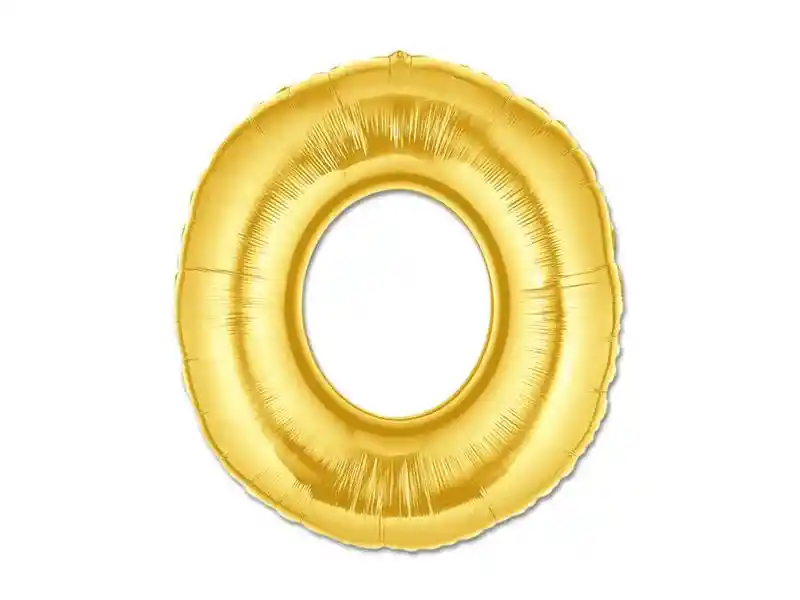 Globo Foil 70 Cm Dorado Letra O