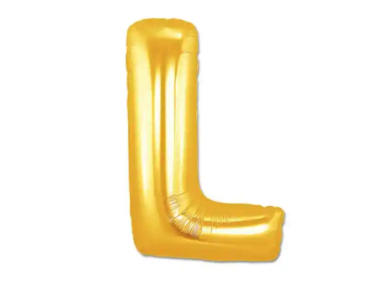 Globo Foil 70 Cm Dorado Letra L