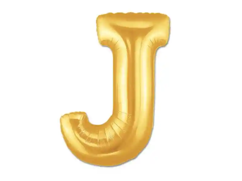 Globo Foil 70 Cm Dorado Letra J