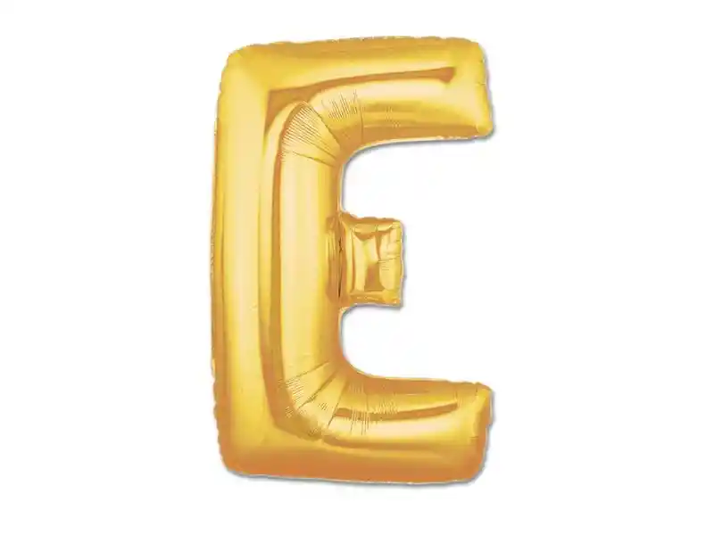 Globo Foil 70 Cm Dorado Letra E