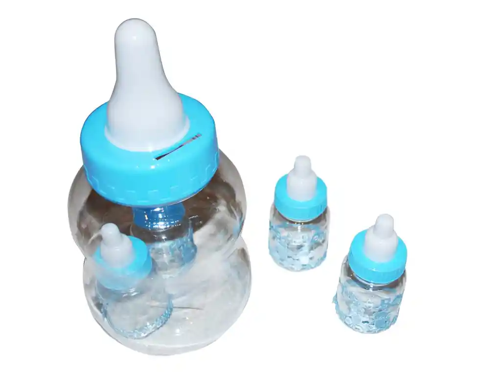 Mamadera Grande Niño Con 4 Chicas