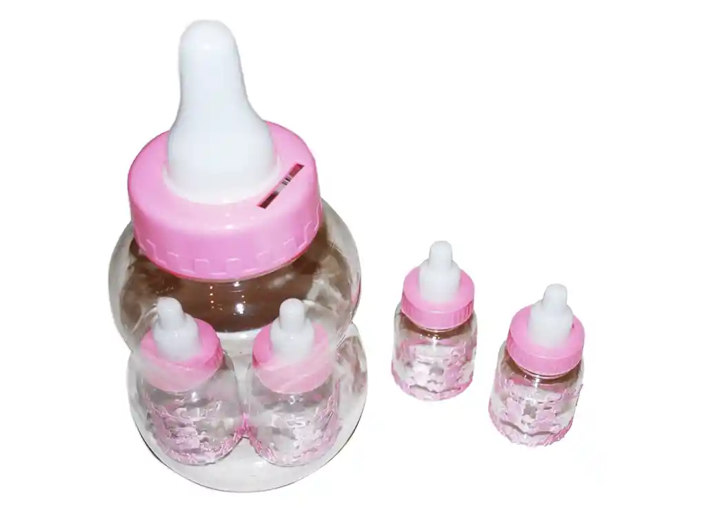 Mamadera Grande Niña Con 4 Chicas