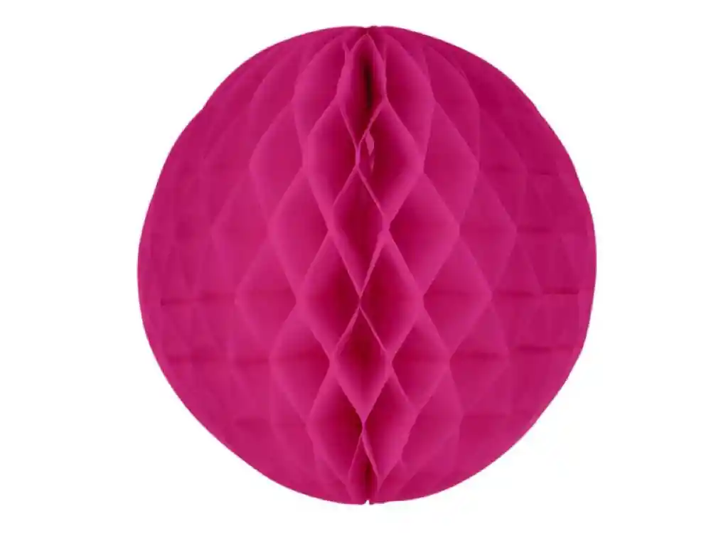 Decoracion Bola Papel 25 Cm Fucsia