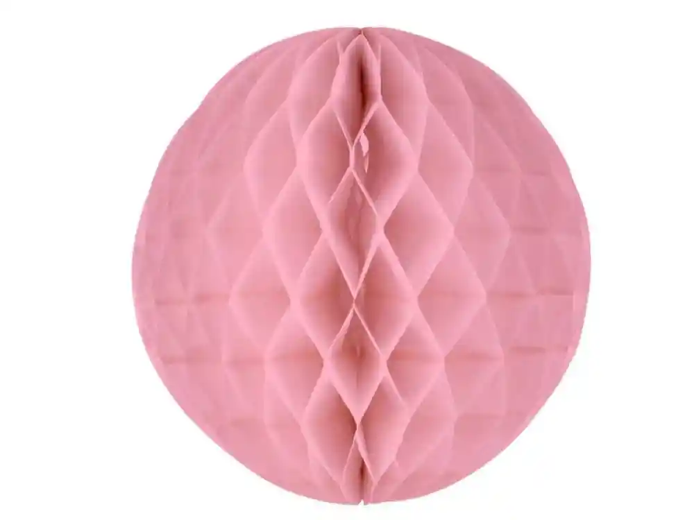 Decoracion Bola Papel 15 Cm Rosada