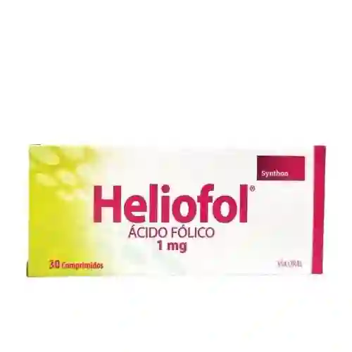 Heliofol 5 Mg X 30 Comp Ácido Fólico