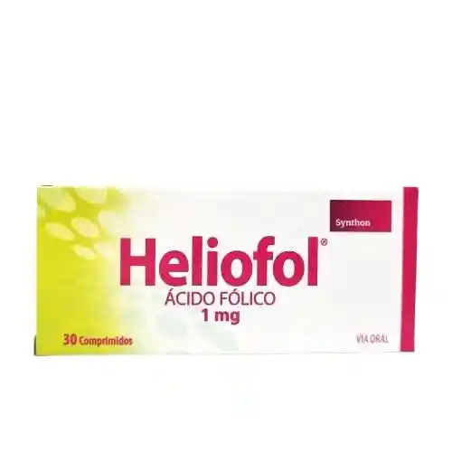 Heliofol 5 Mg X 30 Comp Ácido Fólico