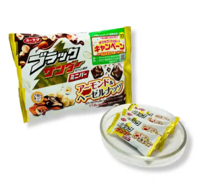 Barras Chocolate Crocante Minibar Almendra Avellana Yuraku 118 Gr