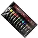 Set De Acrilicos 12 Colores 12ml