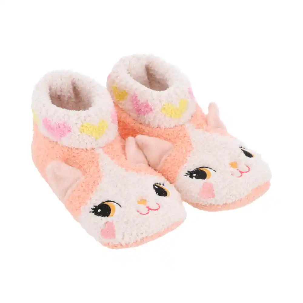 Pantufla Calcetín Con Diseño Infantil 31-32