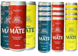 El Buen Pastor Pack X 12 Uni Mix De Bebida Energizante Natural Yerba Mate El Buen Pastor 355 Ml