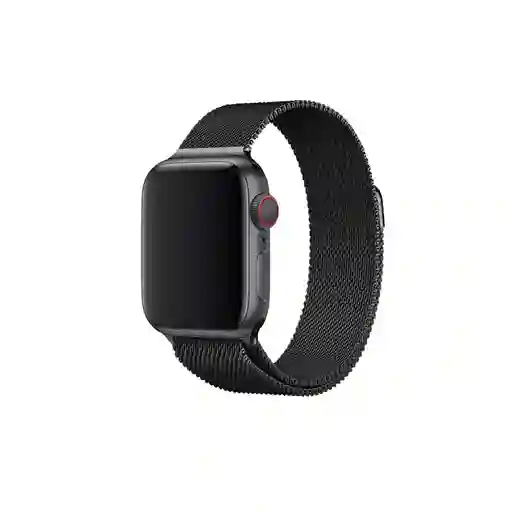 Correa Acero Inoxidable Magnetica Apple Watch 38 / 40 / 41 / 42 Mm Serie 10 - Negra