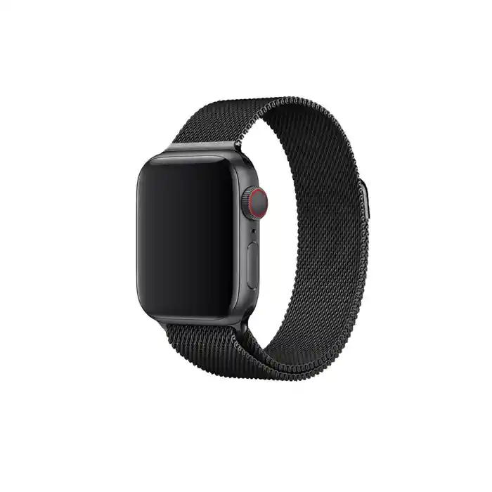 Correa Acero Inoxidable Magnetica Apple Watch 38 / 40 / 41 / 42 Mm Serie 10 - Negra