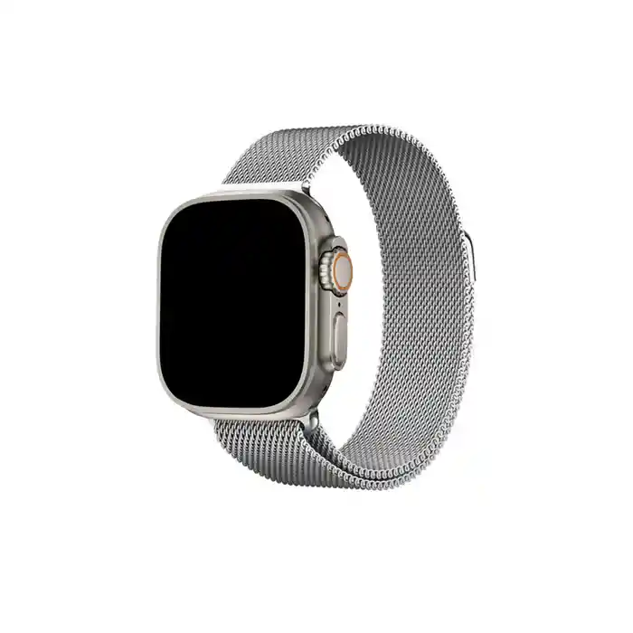 Correa Acero Inoxidable Magnetica Apple Watch 42 / 44 / 45 / 46 / Ultra 49 Mm - Plata