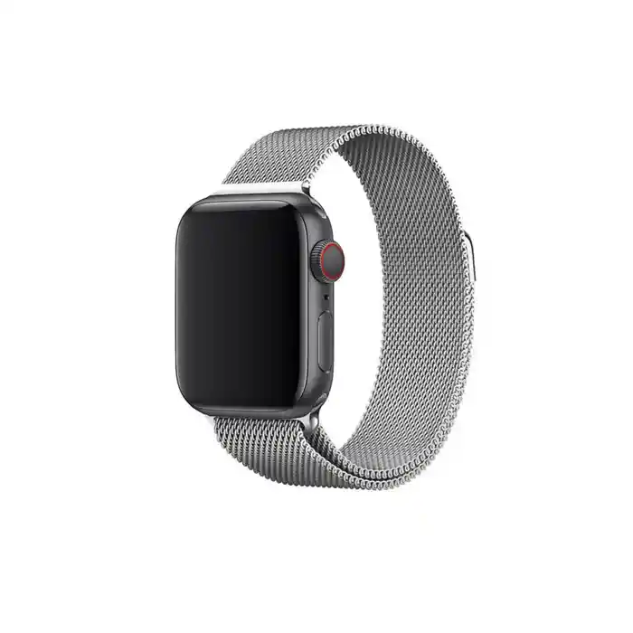Correa Acero Inoxidable Magnetica Apple Watch 38 / 40 / 41 / 42 Mm Serie 10 - Plata