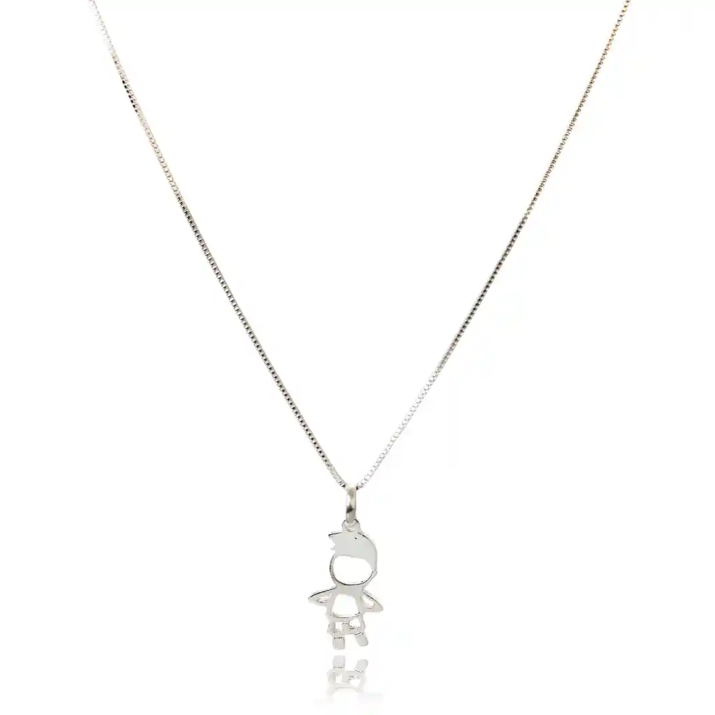 Collar Niño Calado Plata Fina 925