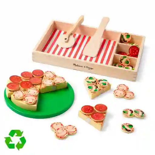 Juego De Pizza De Madera Melissa & Doug
