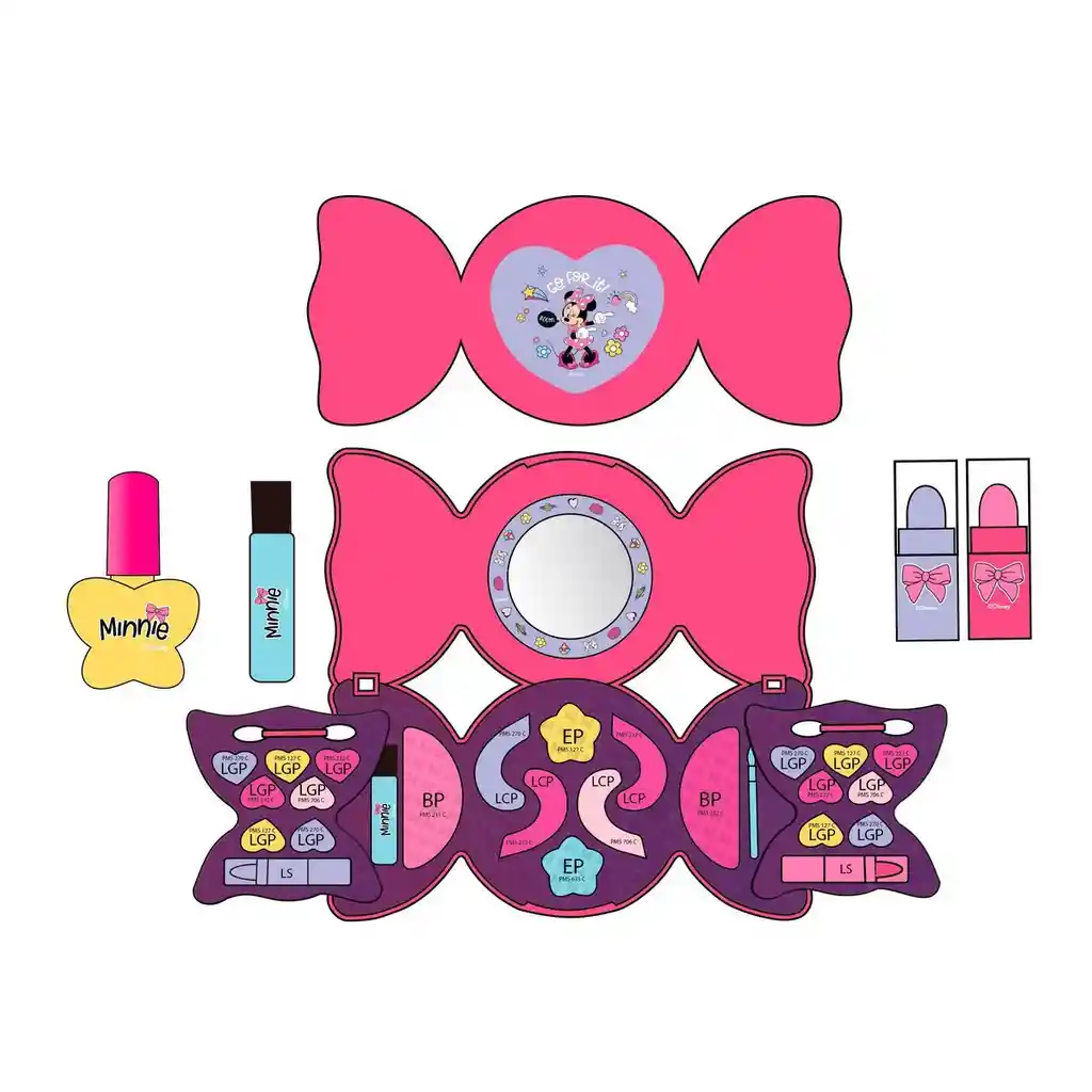 Set Cosméticos Moño En Caja Minnie