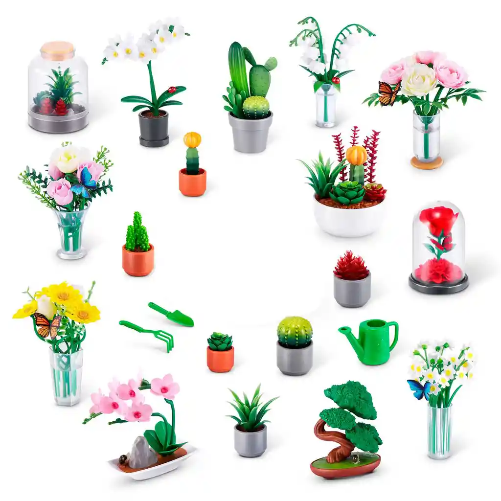 Bola Mini Brands Con 5 Sorpresas Serie Botánica De Zuru