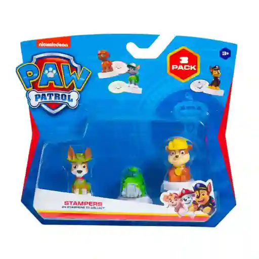 Set De 3 Timbres Paw Patrol