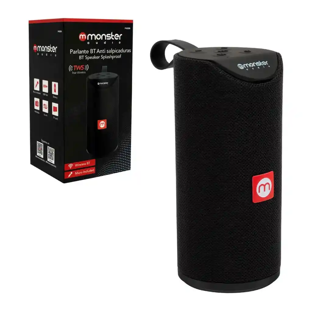 Parlante Bluetooth Monster Audio Negro