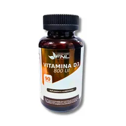 Vitamina D3 800 Ui 90 Capsulas Marca Laboratorio Fnl