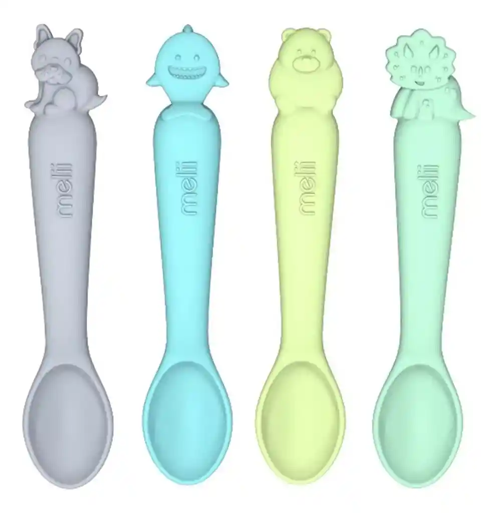 Pack 4 Cucharas De Silicona – Verde Melii