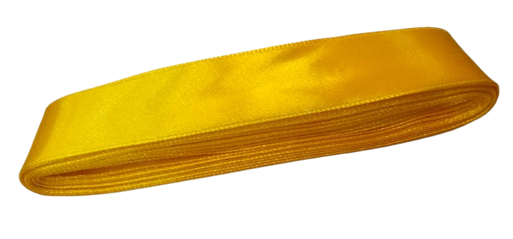 Cinta De Genero Raso Satin 2.5cm X 10mtrs Amarillo - Rappi
