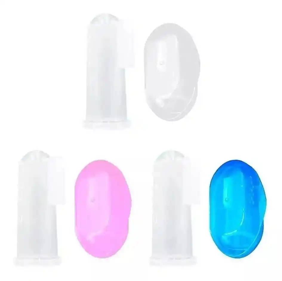 Cepillo De Dientes Para Bebes Tipo Dedal Con Estuche