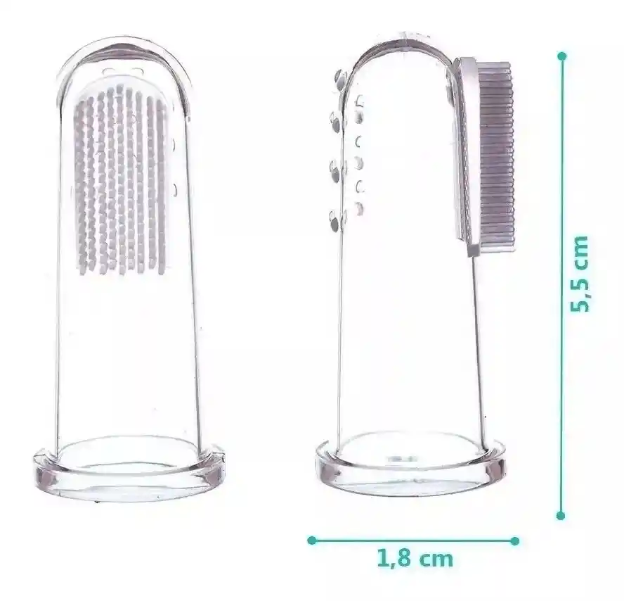 Cepillo De Dientes Para Bebes Tipo Dedal Con Estuche