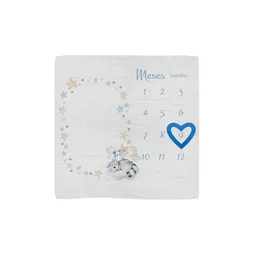 Mantita Cumple Mes Muselina Niño Bambino