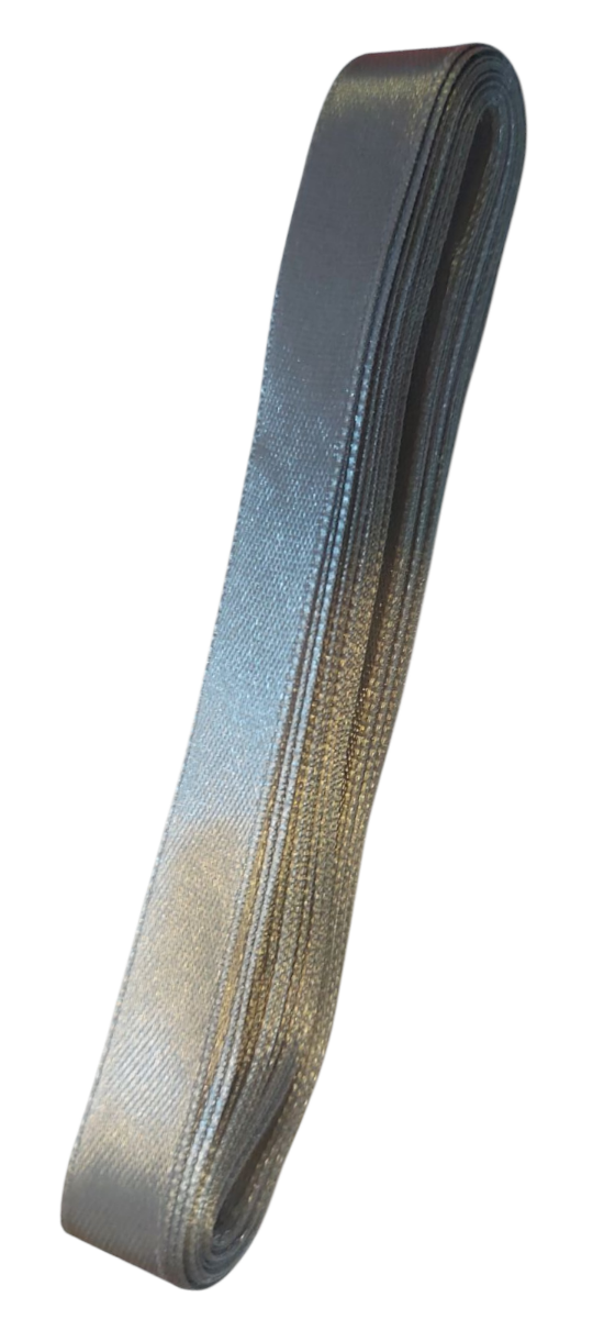 Cinta De Genero Raso Satin 1.6cm X 10mtrs Gris - Rappi