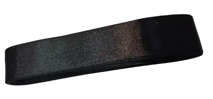 Cinta De Genero Raso Satin 3.8cm X 10mtrs Negro