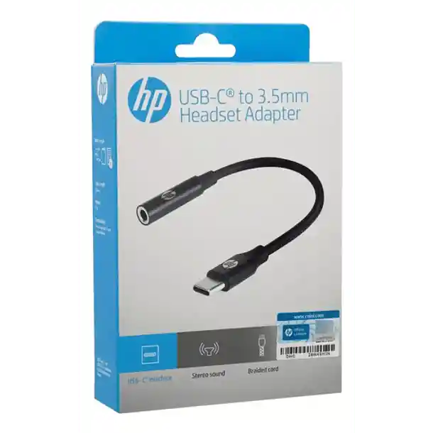 Adaptador De Audio Usb-c A Jack 3.5mm Hp